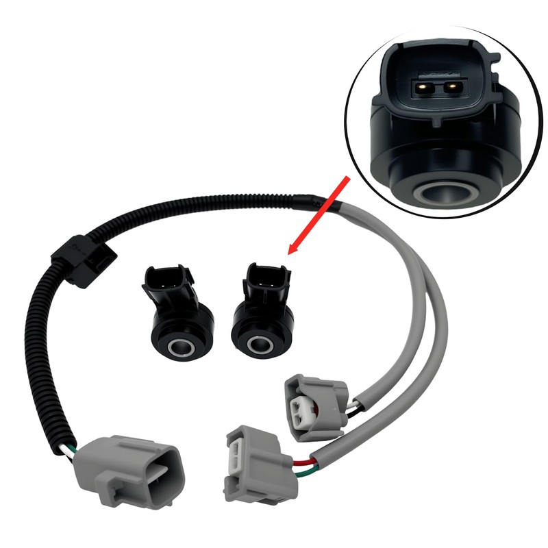 YCUPONE 2Pcs Knock Sensor and Harness Kit 89615-06010 Compatible with