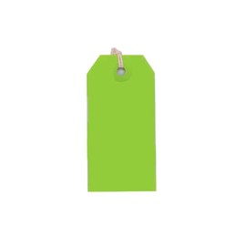 K-Kraft USA-Made Gift Tags Pre-Strung in Variety of Colors and Sizes (#3 = 3.75 x 1.875 inches, PRE-Strung Green)