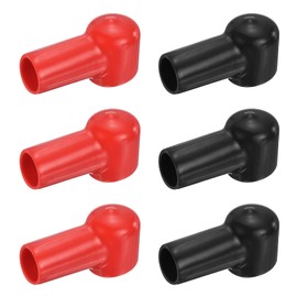 MECCANIXITY Battery Terminal Cover, 8 Pcs Battery Terminal Protector Truck Battery Terminal Cover Positive Negative Poles Stud Covers L15-20-49mm for Car Accessories Truck Marine Boat