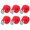 X AUTOHAUX 6pcs 6.5ft Cargo Tie Down Straps with Cam
