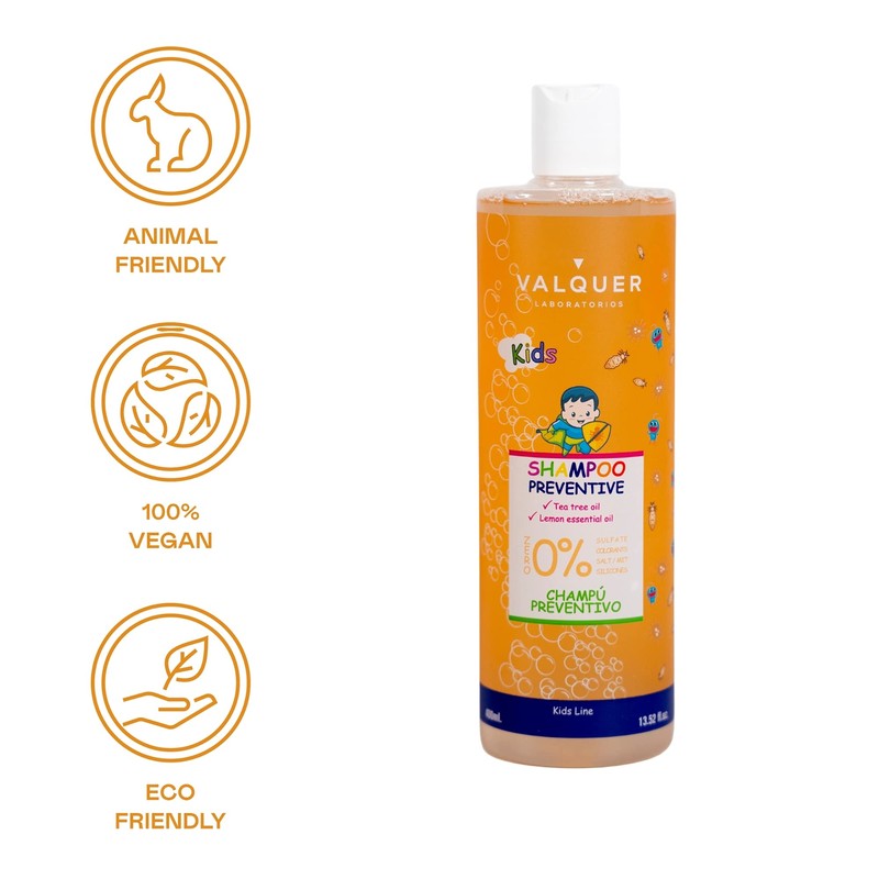 Valquer Laboratorios Preventive Shampoo for Kids School Lice Prevention with