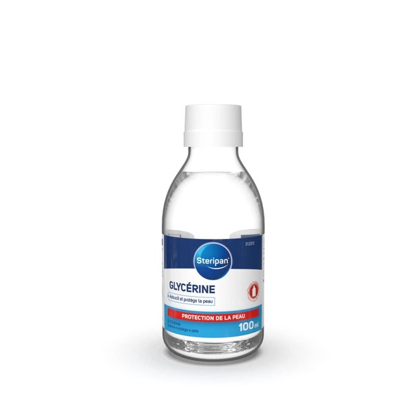 Steripan - Glycérine Flacon - Adoucit Et Protège La Peau - Flacon Incassable - 100 ml