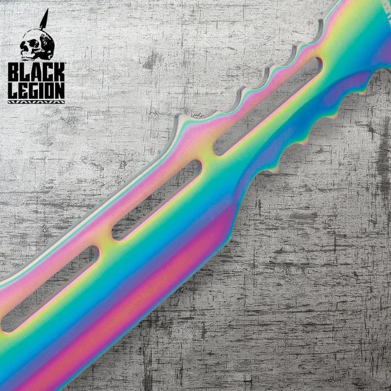Black Legion Atlantis Fantasy Sword with Sheath | One-Piece Stainless