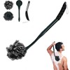 Loofah with Handle, 20.5'' Replaceable Shower Loofah to Improve Skin