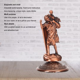 Topyond Bronze Jesus Statue Ornament Christian Figure Made of Alloy for Home, Car and Office Decoration for Living Room and Shelf, for Bookcase, Bedroom, Coffee Table and Table Decoration