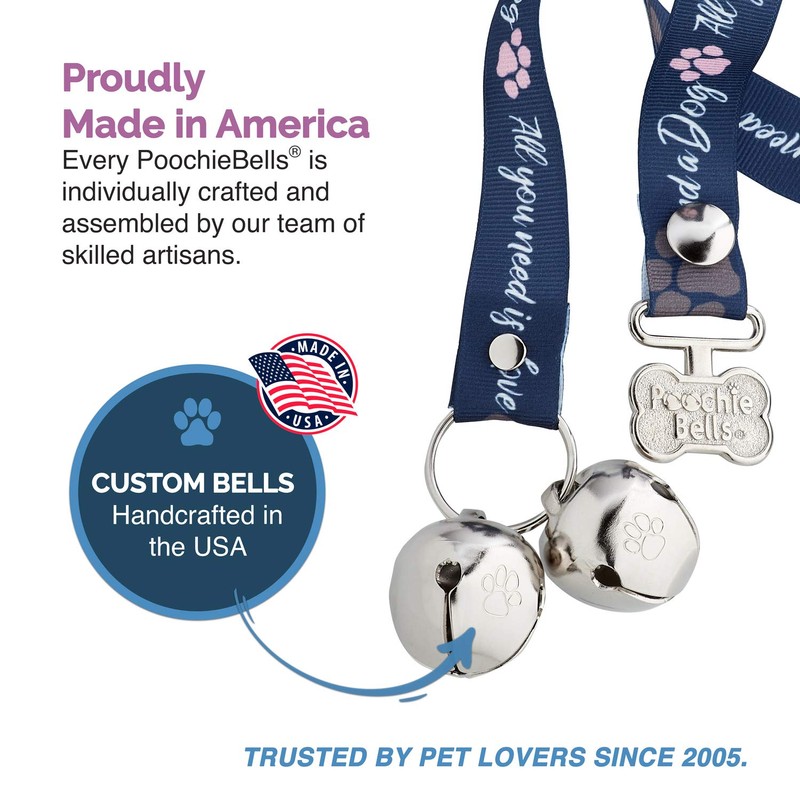 PoochieBells Verified Potty Training Dog Doorbells, Simple and Effective Puppy