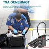 ZHEGE Luggage Lock, Cable Lock TSA Approved with White Numbers,