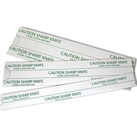 Paper Knife Sleeves- 9" or 18" Length, Various Widths (25, 1"x18")