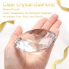 sourcing map Clear Crystal Diamond Paperweight, 80mm(3.1") Artificial Diamond Sparkling