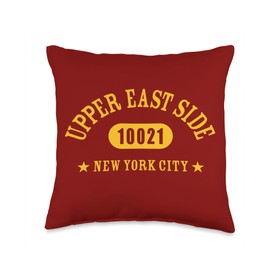 UPPER EAST SIDE 10021 NEW YORK CITY / NYC Athletic Design Throw Pillow