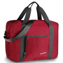 F.FETIVIN Personal Item Travel Bag 18x14x8 for Spirit Airlines Lightweight Carry on Duffle Bag Waterproof for Gym,Sports,Vacation (Maroon)