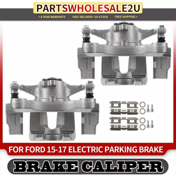 Unbranded 2x Rear Left & Right Brake Calipers with Bracket