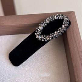 Shefun Hairpins Fashionable Black Hairpins 4-Piece Set No Marks Left Forehead Clip Cute Forehead Pin Hair Clip Adult Hair Ornament JP230