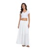 Wrotorea 2025 Summer Long Maxi Skirt for Women Casual Elastic