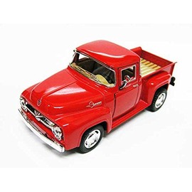 1956 Ford F-100 Ford Pickup Diecast Mini Car, 1/38 Scale (13cm/Red) American General Goods American General Store Mini Car
