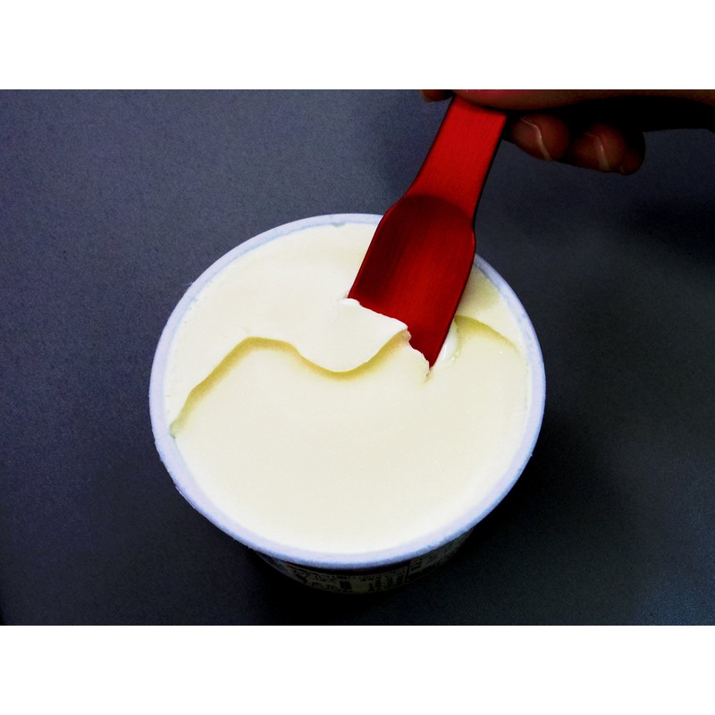 Katsuriki Shoji Playzant Aluminum Ice Cream Spoon, Red
