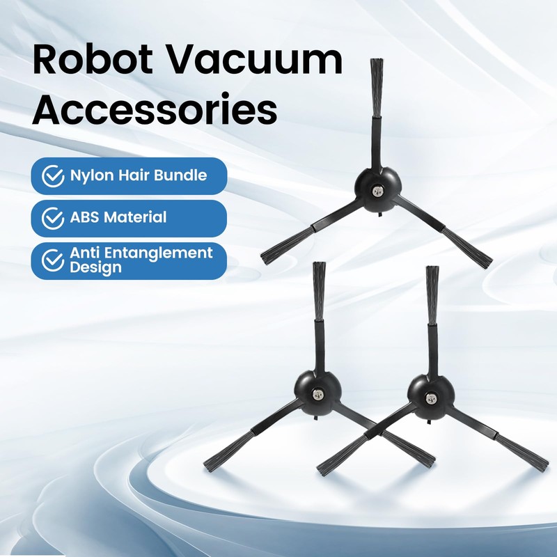 12 Pieces Side Brush Accessories for Roborock Qrevo Series,S8 Pro