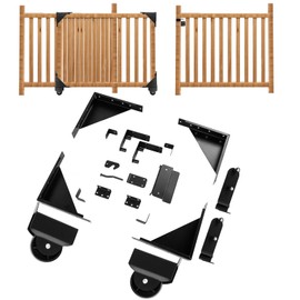 Sliding Gate Kit, Designed Specifically for 2-inch × 4-inch Rails Rolling Gate Hardware Kit, Heavy Duty Rolling Gate Hardware Kit for Wooden and Mental Fence Outdoor Gates