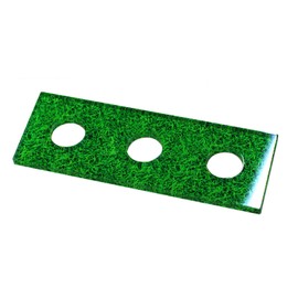 Hokushin Trading UNDP302 Golf Ball, Lawn Display Plate, For 3 Balls, Competition Prize, Commemorative Ball, Present, Green