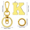 Initial Letter Keyring Initial K Key Ring for Purse Handbags