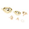 5 Pcs Funnel Set Stainless Steel Gold Plating Wide Mouth