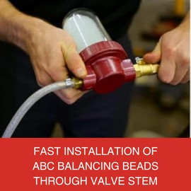 ABC Tire Balancing Beads Injection Pump Kit | Valve Stem Injection Tool for Glass Balancing Beads | Fits Light, Medium & Heavy Duty Trucks, Motorcycles