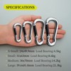 munkees 2-Pack 8-Shaped Carabiner Clips Keychain, Spring Snap Caribeener, Aluminum