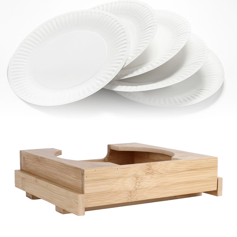 Paper Plate Dispenser Paper Plate Holder Under Cabinet Easy Access