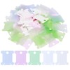 Hyclam 50Pcs Plastic Floss Bobbins, Embroidery Thread Bobbins, 1.37x1.49in Thread