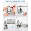 Heavy Duty Oval Closet Rod for Hanging Clothes, 29.5-51 Inch