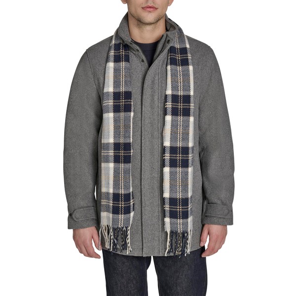 Dockers Men's Wool Melton Two Pocket Full Length Duffle Coat,