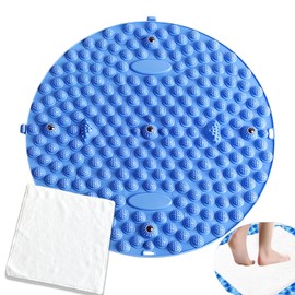 Geeloa Foot Massage, Foot Massage, Acupressure Board, Foot Pressure Pad, Foot Massager, Ergonomic, Exercise, Massage, Relax Foot, Foldable, Compact, Thick, For Home Use, Towel Included (Blue)