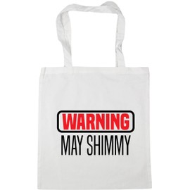 Hippowarehouse Warning May Shimmy Tote Shopping Gym Beach Bag 42cm x38cm, 10 litres