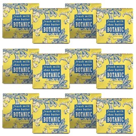 Greenwich Bay Mini Botanical Soap Bars – 12 Pack 1.9 oz Each – Individually Wrapped Guest Soaps for Airbnb, Spa, Travel, Bath – Travel Size Bar Soap Set, Fresh Milk Shea Butter