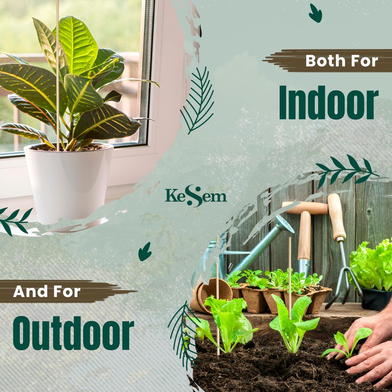 100 Pack 16" Bamboo Plant Stakes 16 inch Long Skewers