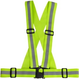 Rothco High Visibility Suspenders Reflective Harness Belt Strap Traffic Sash Neon Green