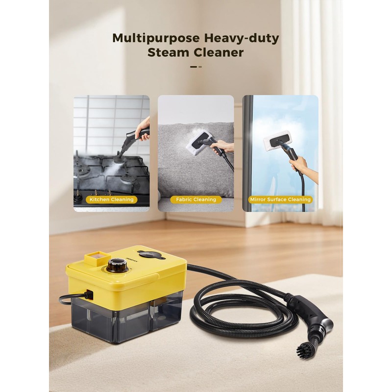 Handheld Steam Cleaner, Reemix Steam Cleaner 2500W for Cleaning with