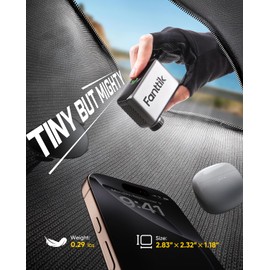 Fanttik X10 Ace Tiny Mini Electric Bike Pump, 120 PSI Compact Air Pump with Presta and Schrader Valve, Fast Inflate Electric Bike Pump Portable for Road Bike