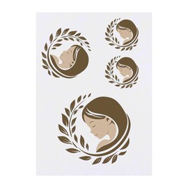 4 x 'Holy lady' Temporary Tattoos - Water Resistant, Skin-Safe, Non-Toxic Transfers, Mixed Sizes (TO00081964)