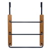 MyGift Over The Door Towel Rack for Bathroom, Rustic Solid
