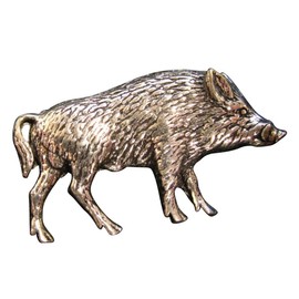 Lapel Pin Wild Boar for Hat or Lapel Pin Button, Tin