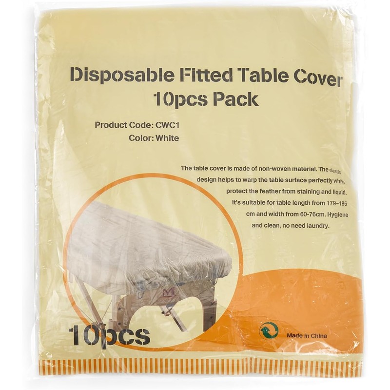 Master Massage Disposable Exam Table Covers, White, Flat-10 pcs