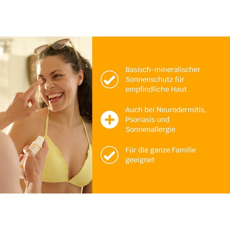 SIRIDERMA Sun Cream SPF30 Mineral Instant Protection for Sensitive Skin