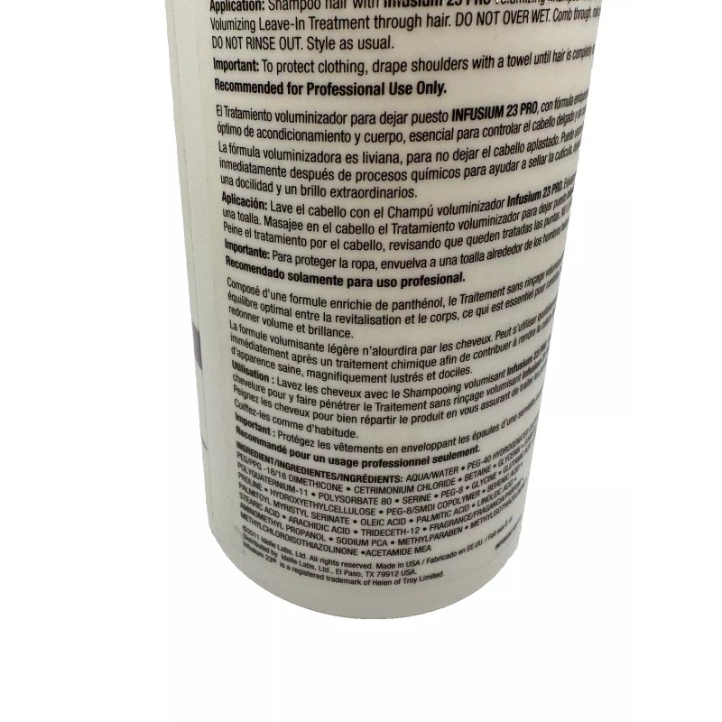 Infusium 23 Leave in Treatment Volumizing 33.8 oz Pro Vitamin