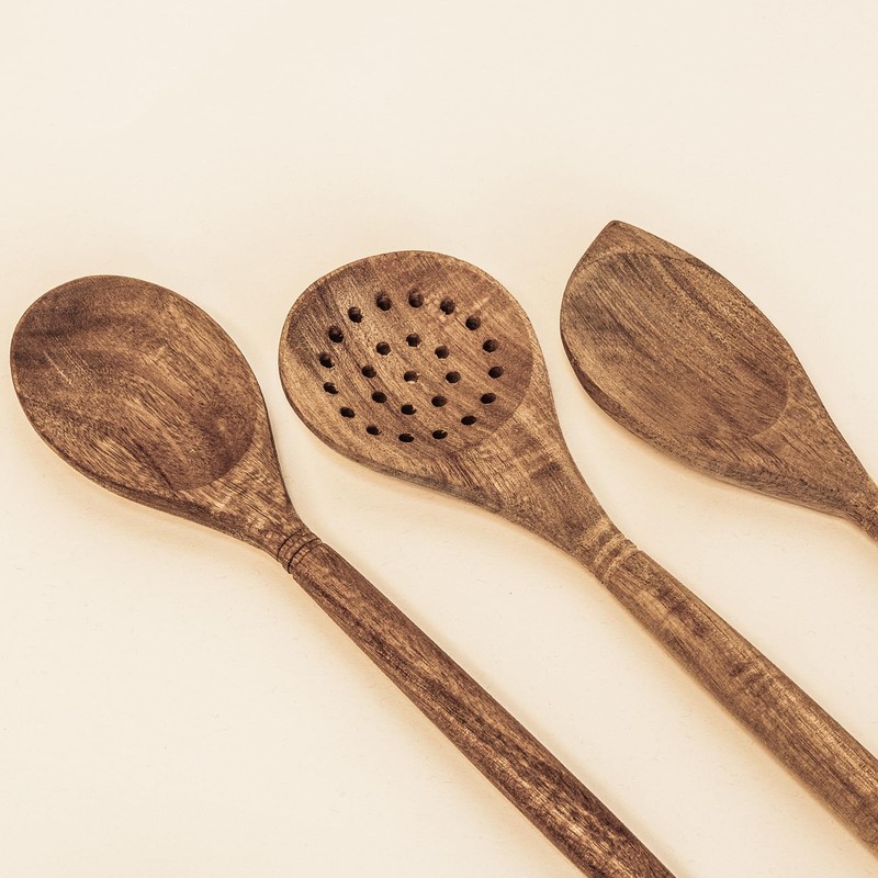 Labrea Life and Home 1pc Solid Acacia Wood Skimmer Kitchen