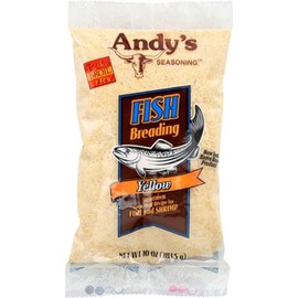 Andy's seasoning, Yellow fish breading for excellent tasting fish and shrimp 10 oz Bag(Pack of 2)
