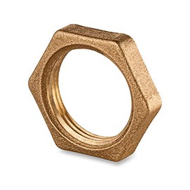 Brass Locknut 3/4" NPT Female - 3/4 inch Female Lock-nut for Plumbing Connection, Garden Connector