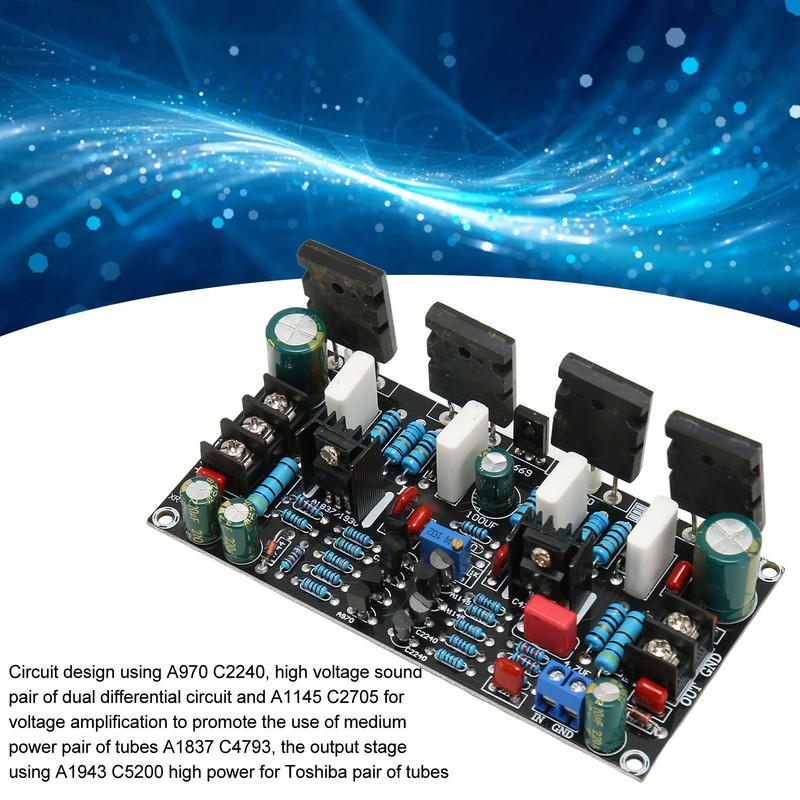 200W Mono Power Amplifier Board High Power A1943 C5200 Digital