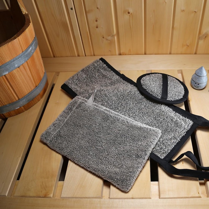 sositex | Wash Mitt, 14 x 25 cm, Premium Linen