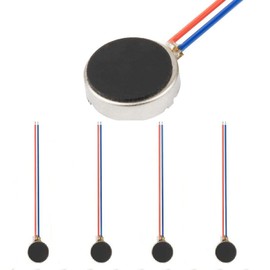 5PCS 10x2mm Mini DC Vibration Motors 3V 12000rpm Flat(2.7mm) Coin Button-Type Micro DC Vibrating Motor for Mobile Cell Phone Pager Tablet Household Appliances